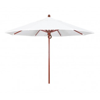 Commercial Restaurant Umbrellas 9ft Octagon Wood Composite Fiberglass Market Umbrella